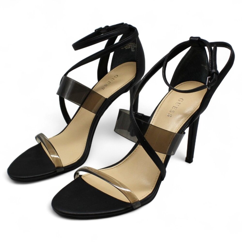 Guess Womens Felecia Faux Leather Ankle Strap Strappy Sandals - Picture 2 of 7